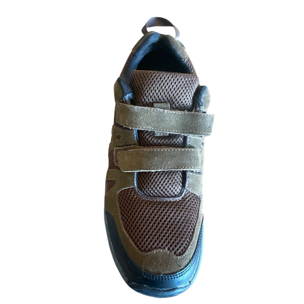 APEX Balance Brown Strap Shoe Walk Hiker Men's Sz 11.5 Added Traction Cushioning - Picture 5 of 11